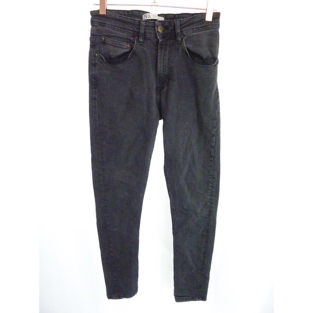 Zara Women's Black Wash Skinny Jeans Size 30